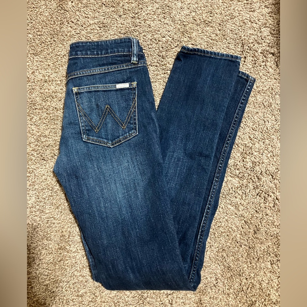 Wrangler Women's Straight Leg Jeans - Dark Blue